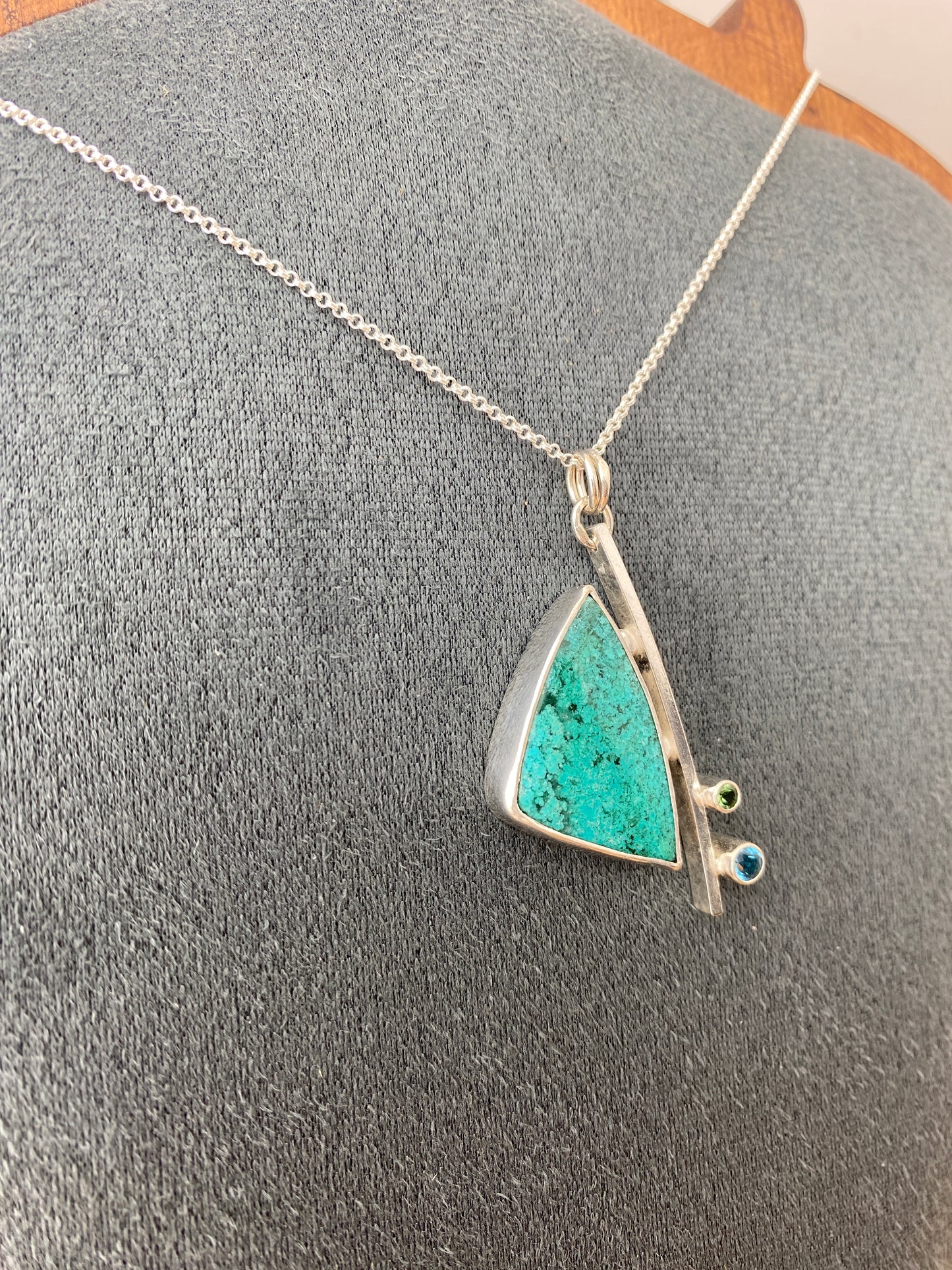 Ascent Gem Silica Chrysocolla Necklace