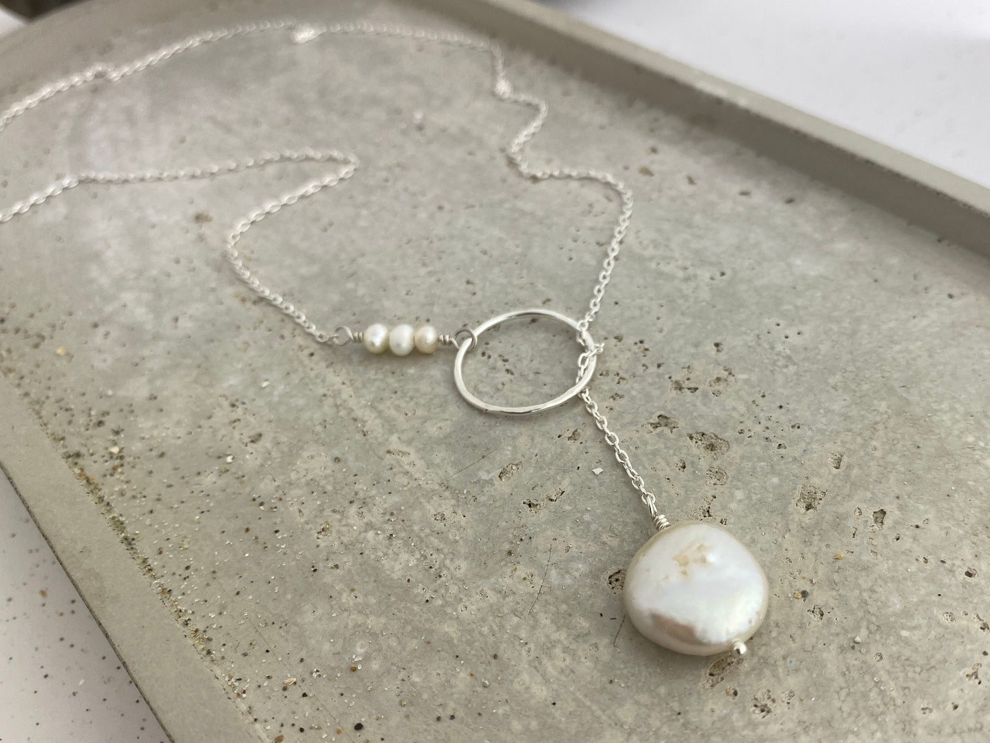 Mist Coastline Lariat — Silver