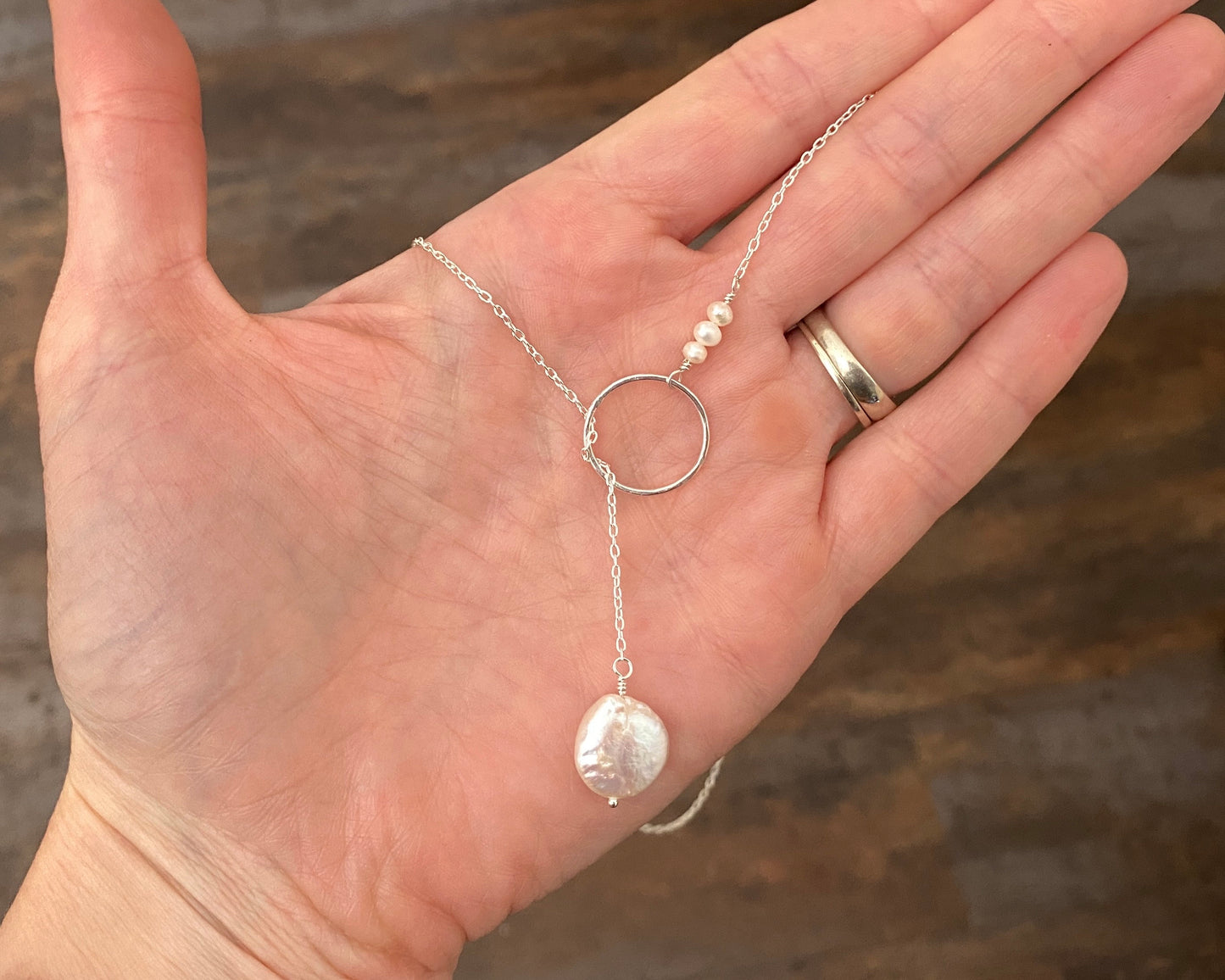 Mist Coastline Lariat — Silver