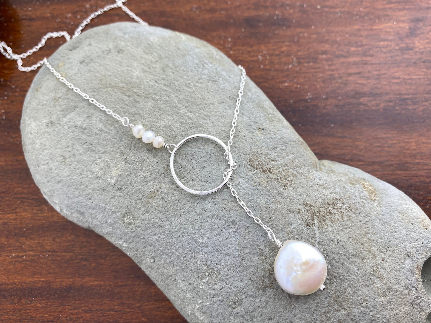 Mist Coastline Lariat — Silver