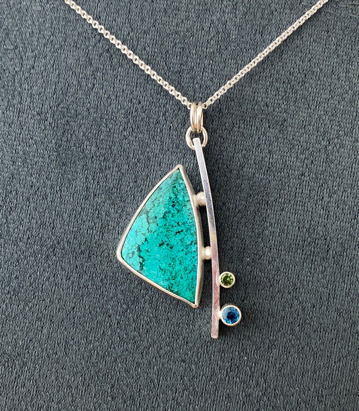 Ascent Gem Silica Chrysocolla Necklace