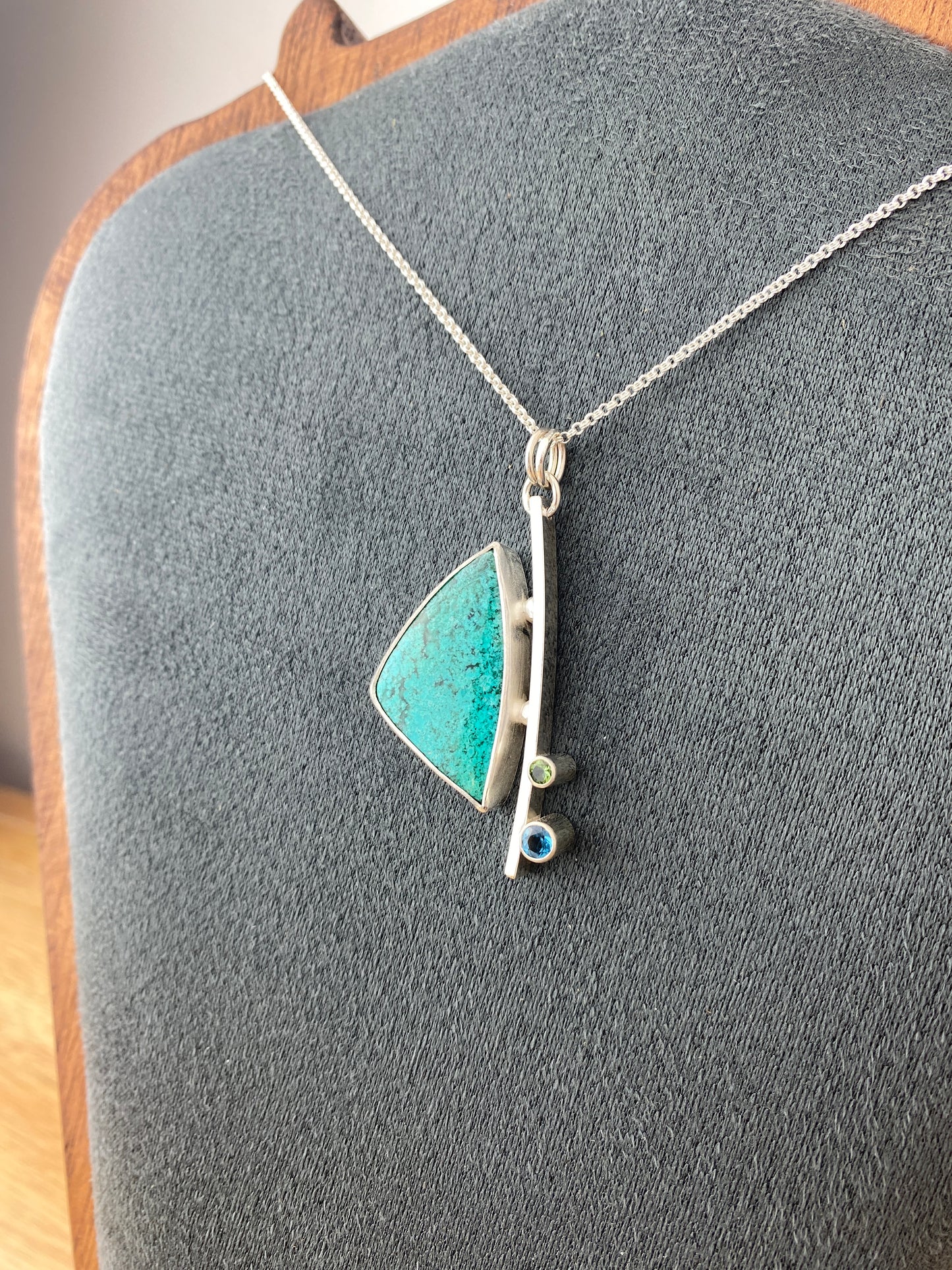 Ascent Gem Silica Chrysocolla Necklace