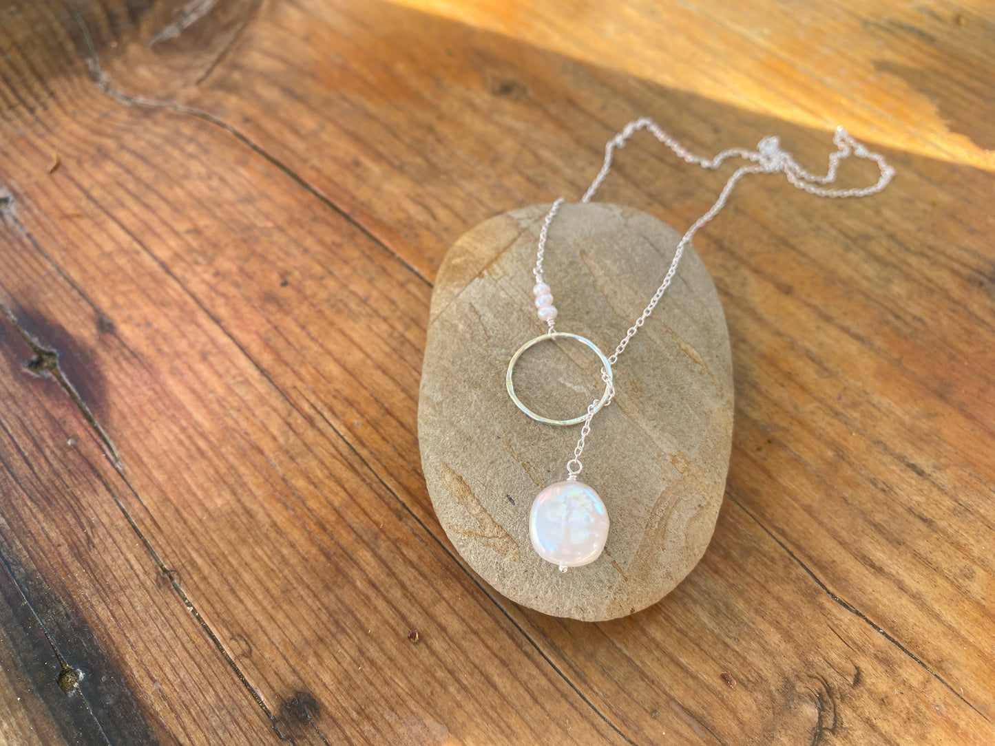 Mist Coastline Lariat — Silver