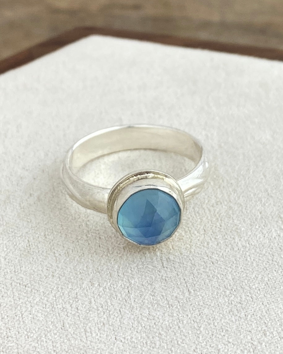 Margin Aquamarine Ring - Sterling Silver