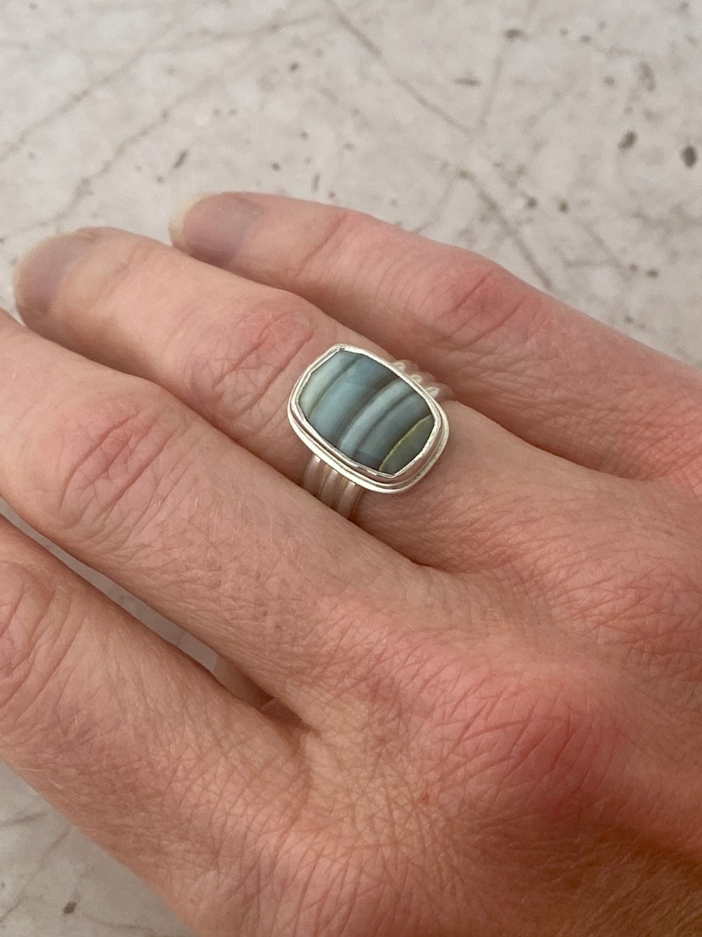Echelon Opal Ring | Sterling Silver | Sz 6